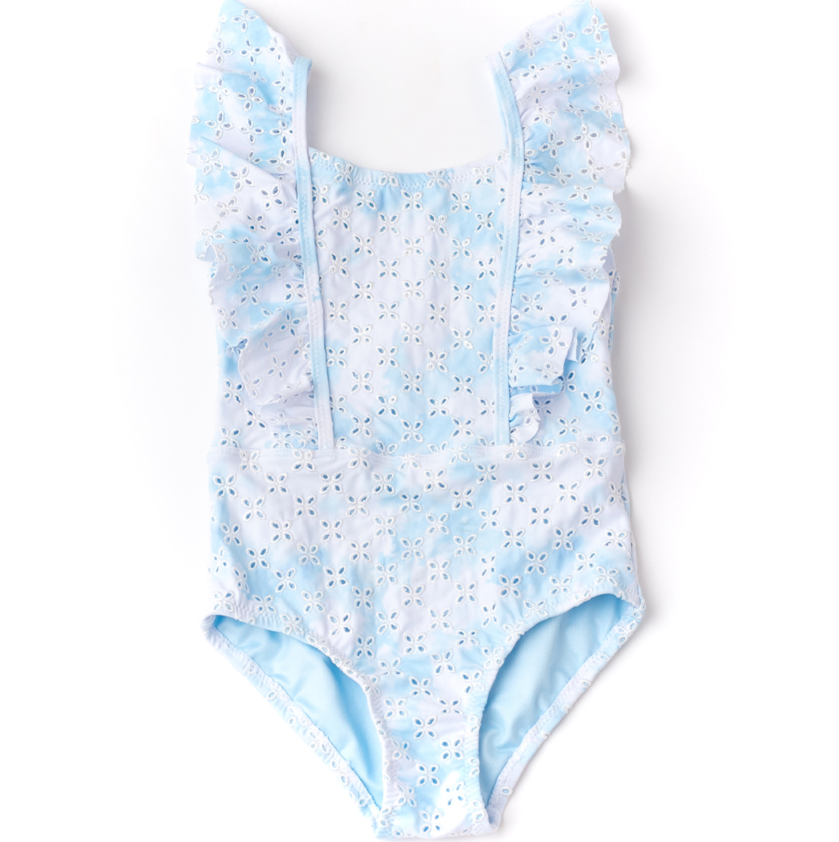 Eyelet Ruffle Swimsuit
